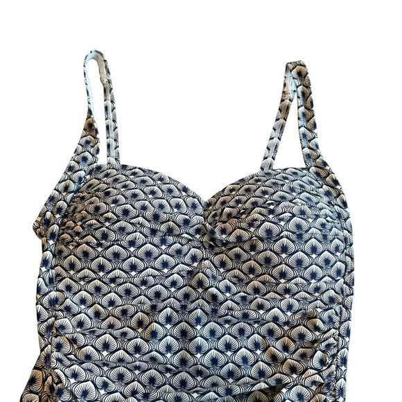 Bond-Eye Australia One Piece Swimsuit Bathing Suit Palm Print Size 8 D/DD Womens - Picture 2 of 11